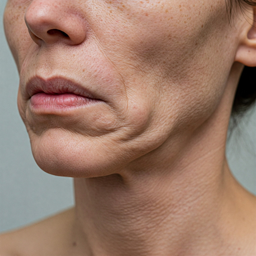 Woman receiving Botox for Ozempic face at aesthetic clinic
